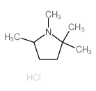 Pyrrolidine,1,2,2,5-tetramethyl-, hydrochloride (1:1) Structure