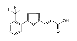 3-[5-(2-(Trifluoromethyl)phenyl)furan-2-yl]-acrylic acid,predominantly trans Structure