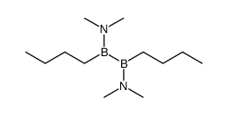 1,2-di-n-butyl-1,2-bis(dimethylamino) diborane Structure