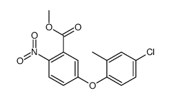 methyl 5-(4-chloro-2-methylphenoxy)-2-nitrobenzoate结构式