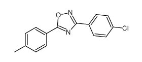 3-(4-chlorophenyl)-5-(4-methylphenyl)-1,2,4-oxadiazole结构式