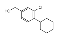 (3-氯-4-环己基苯基)甲醇结构式