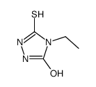 4-ethyl-5-sulfanylidene-1,2,4-triazolidin-3-one structure