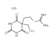 Pseudourea,2-[2-(5-ethylhexahydro-2,4,6-trioxo-5-pyrimidinyl)ethyl]-2-thio-,monohydrobromide (8CI) structure