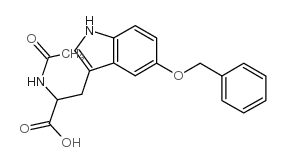 n-acetyl-5-benzyloxy-dl-tryptophan structure