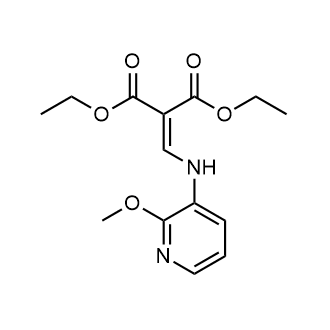 2-(((2-甲氧基吡啶-3-基)氨基)亚甲基)丙二酸二乙酯结构式