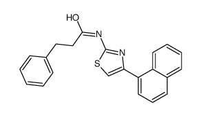 N-(4-naphthalen-1-yl-1,3-thiazol-2-yl)-3-phenylpropanamide Structure