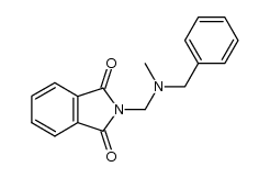 N-[(benzyl-methyl-amino)-methyl]-phthalimide结构式