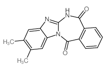 2,3-dimethyl-5H-benzimidazolo[1,2-b][2,4]benzodiazepine-7,12-dione结构式