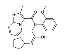 Imidazo[1,2-a]pyridine-3-carboxamide, N-[2-(cyclopentylamino)-2-oxoethyl]-N-(2-methoxyphenyl)-2-methyl- (9CI)结构式