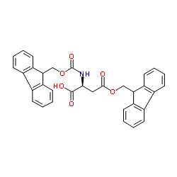 Fmoc-Asp(Ofm)-OH structure