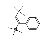 1-Phenyl-1-(trimethylsilyl)-3.3-dimethyl-1-buten结构式