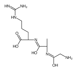 (2S)-2-[[(2S)-2-[(2-aminoacetyl)amino]propanoyl]amino]-5-(diaminomethylideneamino)pentanoic acid Structure