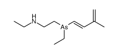 Ethyl-{2-[ethyl-((E)-3-methyl-buta-1,3-dienyl)-arsanyl]-ethyl}-amine Structure