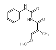 3-methoxy-2-methyl-N-(phenylcarbamoyl)prop-2-enamide Structure