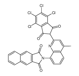 2-[4-Methyl-2-(4,5,6,7-tetrachloro-1,3-dioxo-indan-2-yl)-quinolin-8-yl]-benzo[f]isoindole-1,3-dione结构式