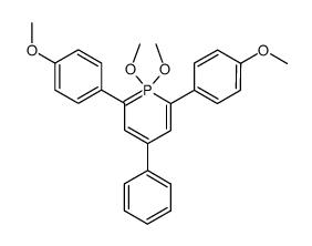 1,1-dimethoxy-2,6-bis-(4-methoxy-phenyl)-4-phenyl-1λ5-phosphinine Structure