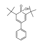 2,6-di-tert-butyl-1-oxo-4-phenyl-1,2-dihydro-1λ5-phosphinin-1-ol结构式