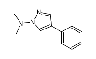 N,N-dimethyl-4-phenylpyrazol-1-amine Structure