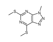 3-methyl-5,7-bis(methylsulfanyl)triazolo[4,5-d]pyrimidine Structure