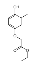 ethyl 2-(4-hydroxy-3-methylphenoxy)acetate结构式