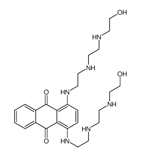 1,4-bis[2-[2-(2-hydroxyethylamino)ethylamino]ethylamino]anthracene-9,10-dione结构式