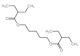 5-(2-ethylbutanoyloxy)pentyl 2-ethylbutanoate structure