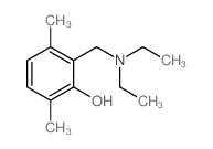 Phenol,2-[(diethylamino)methyl]-3,6-dimethyl-结构式