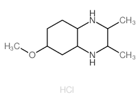 Quinoxaline,decahydro-6-methoxy-2,3-dimethyl-, hydrochloride (1:2) Structure