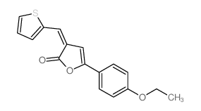 5-(4-ethoxyphenyl)-3-(thiophen-2-ylmethylidene)furan-2-one structure