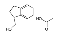 acetic acid,[(1S)-2,3-dihydro-1H-inden-1-yl]methanol Structure