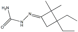 Cyclobutanone, 3,3-diethyl-2,2-dimethyl-, semicarbazone (4CI) structure