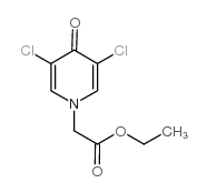 ETHYL 2-(3,5-DICHLORO-4-OXO-1,4-DIHYDROPYRIDIN-1-YL)ACETATE structure