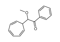 2-(cyclohepta-2,4,6-trienyl)-2-methoxy-1-phenylethan-1-one结构式