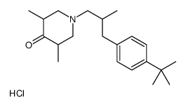 1-[3-(4-tert-butylphenyl)-2-methylpropyl]-3,5-dimethylpiperidin-4-one,hydrochloride Structure