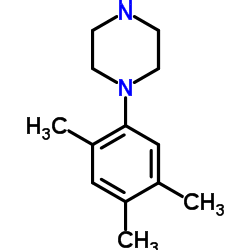 5-triMethylphenyl)piperazine Structure