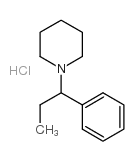1-Phenylpropylpiperidine hydrochloride Structure