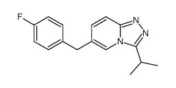 6-(4-fluoro-benzyl)-3-isopropyl-[1,2,4]triazolo[4,3-a]pyridine Structure