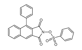 N-(Phenylsulphonyloxy)-1-phenylnaphthalene-2,3-dicarboximide结构式