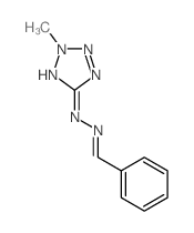 N-(benzylideneamino)-2-methyl-tetrazol-5-amine Structure