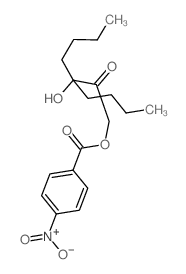 (3-butyl-3-hydroxy-2-oxo-heptyl) 4-nitrobenzoate structure