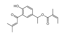 2-senecioyl-4-<1-angeloyloxyethyl>-phenol结构式