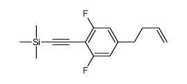 2-(4-but-3-enyl-2,6-difluorophenyl)ethynyl-trimethylsilane Structure