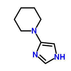 Piperidine,1-(1H-imidazol-4-yl)- (9CI) structure