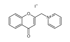 1-((4-oxo-4H-chromen-2-yl)methyl)pyridin-1-ium iodide Structure