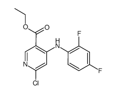 ethyl 6-chloro-4-(2,4-difluoroanilino)nicotinate结构式