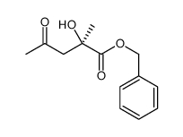 benzyl (2R)-2-hydroxy-2-methyl-4-oxopentanoate Structure