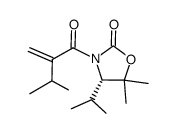 (S)-5,5-dimethyl-4-iso-propyl-3-(2'-iso-propylacryloyl)oxazolidin-2-one结构式