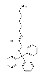 N-(5-aminopentyl)-2-tritylsulfanylacetamide Structure