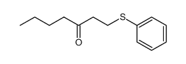 1-(phenylthio)heptan-3-one Structure